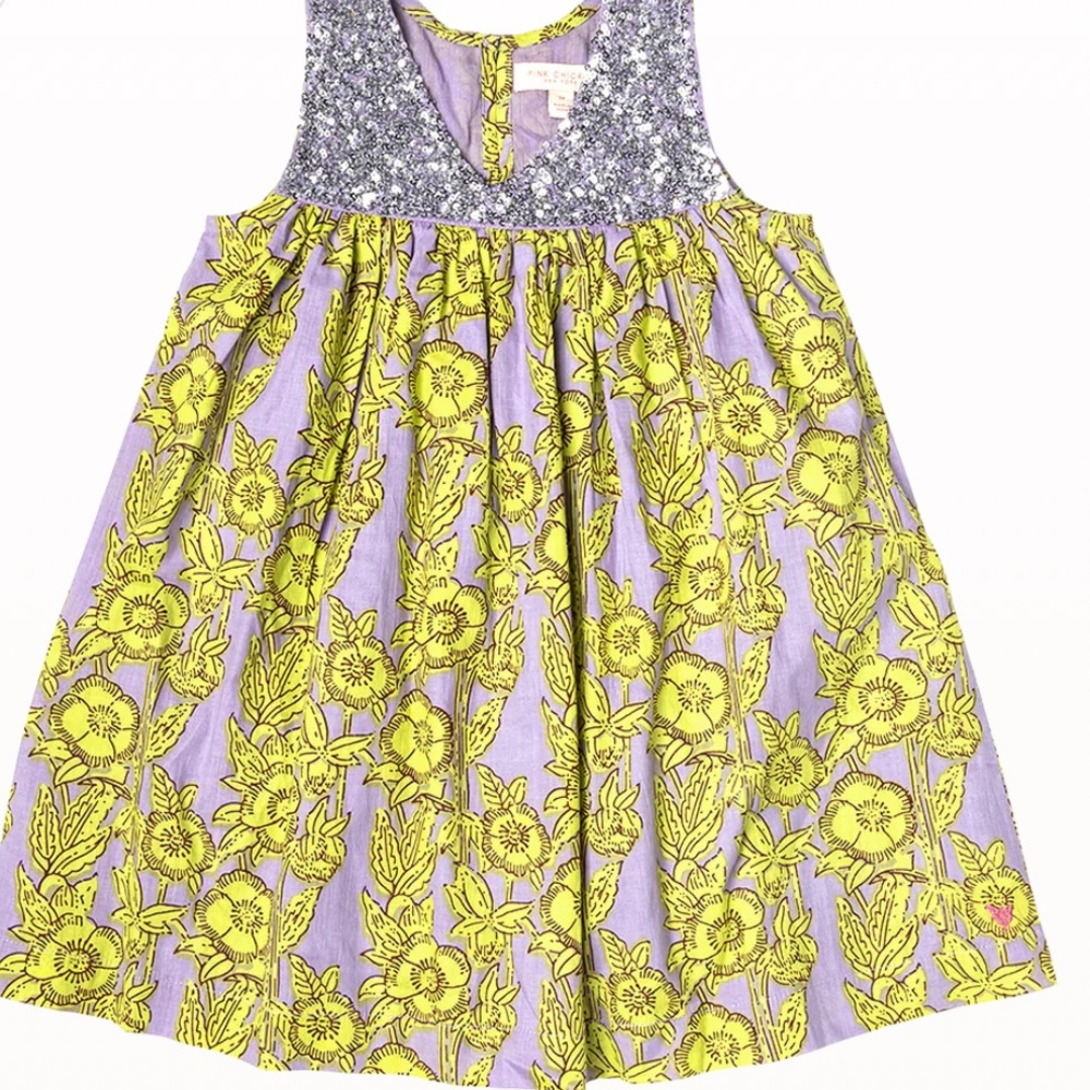 Pink Chicken Courtney Dress with sequins VEUC size 6